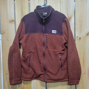 Vintage The North Face Fleece Full Zip Jacket W/chest Pocket Mens Large